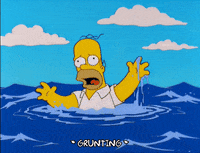 Drown Bart Simpson GIF
