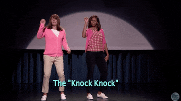 knock knock dancing GIF by Obama