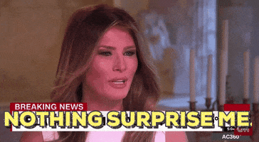 Melania Trump Nothing Surprise Me GIF by Election 2016