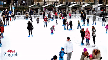 zagrebtourist skating ice park advent in zagreb ledeni park GIF