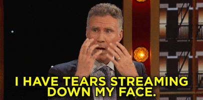 will ferrell crying GIF by Team Coco