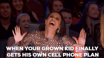 Cell Phone Plan Happy Mom GIF