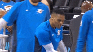 russell westbrook expression GIF by NBA