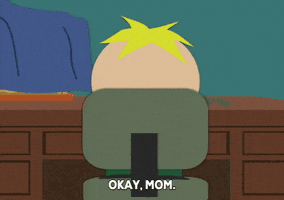 butters stotch letter GIF by South Park 