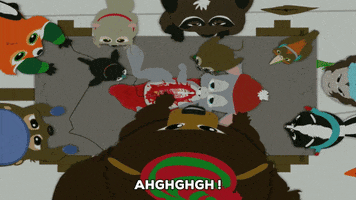 critter christmas forest critters GIF by South Park 