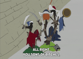 wall sword GIF by South Park 