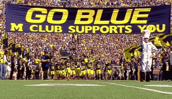 Go Blue Ncaa Football GIF by ESPN College Football
