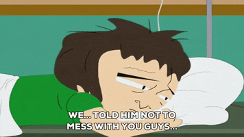 sad bed GIF by South Park 