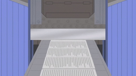 print reporting GIF by South Park