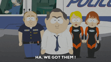 police shout GIF by South Park 