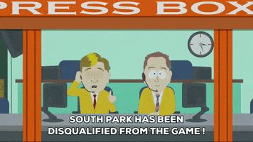 exclaiming reporting GIF by South Park 