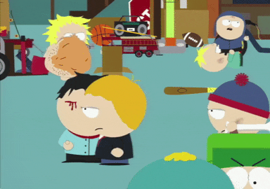 south park kyle and cartman fight