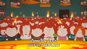 fire mob GIF by South Park 