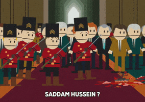 saddam hussein canada GIF by South Park 