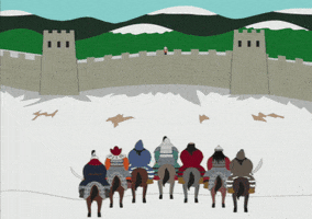 snow horses GIF by South Park 