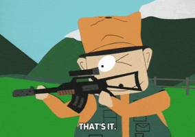 jimbo kern rifle GIF by South Park 
