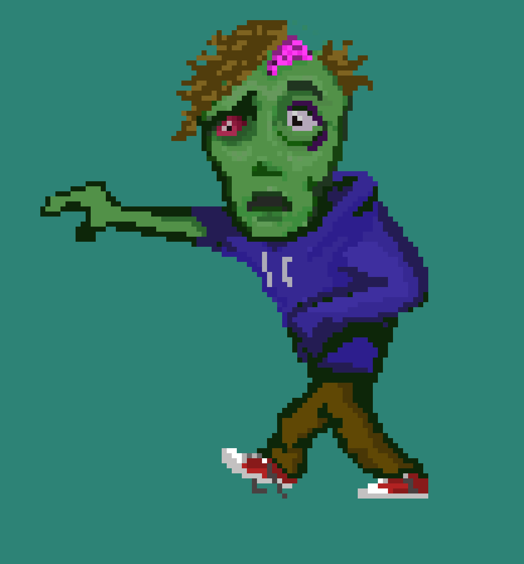 anthonymarques #pixelart #zombie #pixelanimation #zombiewalk GIF