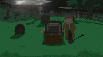 sad grave GIF by South Park 