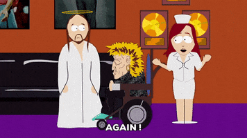 rod stewart jesus GIF by South Park 