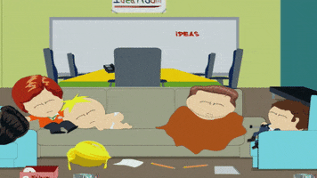 tired eric cartman GIF by South Park 