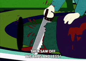saw victim GIF by South Park 
