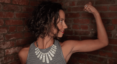 Flexing Rosie The Riveter GIF by Feminist Fight Club - Find & Share on GIPHY