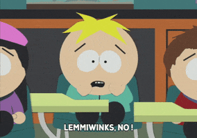 butters stotch hands GIF by South Park 