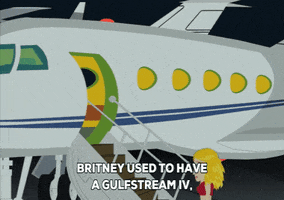 britney plane GIF by South Park 