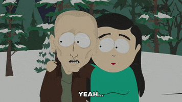 snow couple GIF by South Park 