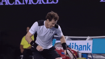 excited andy murray GIF by Australian Open