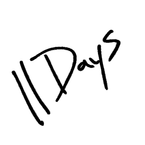 11 Days Sticker by therealmarclo