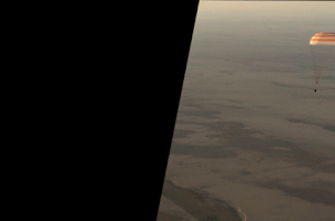 landing space capsule GIF by NASA