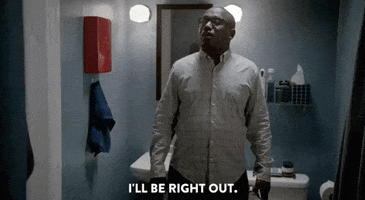 Ill Be Right Out From Slowly Peeing Hannibal Buress GIF by Broad City