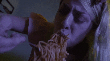 charlybliss eating spaghetti dq gluttony GIF