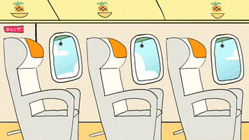 airplane flight GIF by GIPHY Studios Originals