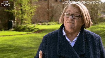 Reality TV gif. Chef Rosemary Shrager on The Big Family Cooking Showdown gestures dramatically and says, “I just really want a goof rack of lamb.”