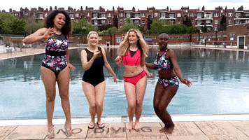 Deakin-and-Blue swimwear friday feeling swimming pool weekend feeling GIF
