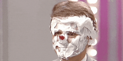 pat sajak pieing GIF by Wheel of Fortune