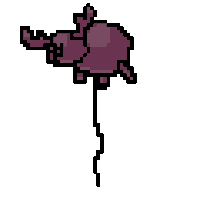 escaflair pixel pop balloon 8bit Sticker