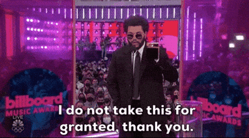 The Weeknd Thank You GIF by Billboard Music Awards