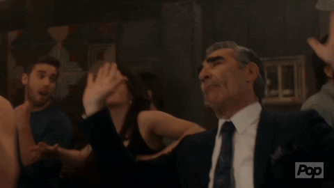 Happy Eugene Levy GIF by Schitt's Creek - Find & Share on GIPHY