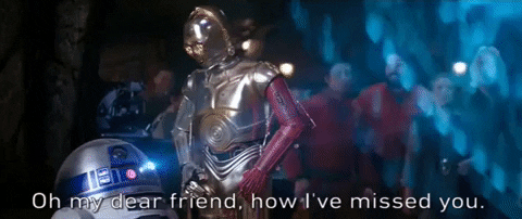 Episode 7 Oh My Dear Friend How Ive Missed You GIF by Star Wars - Find & Share on GIPHY