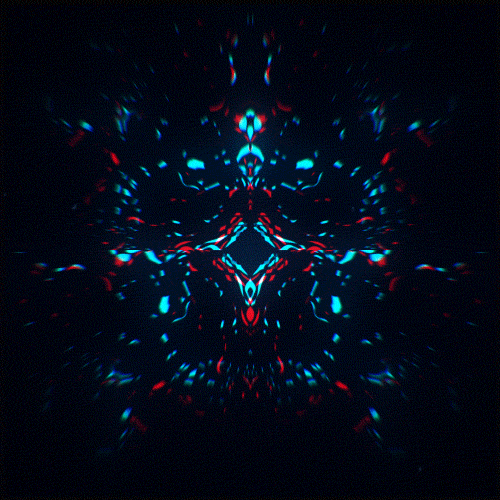 ericaofanderson trippy psychedelic blue red GIF