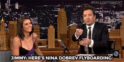 nina dobrev GIF by The Tonight Show Starring Jimmy Fallon