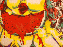 lodeon sandia jugos sexy fat chubby fetish GIF