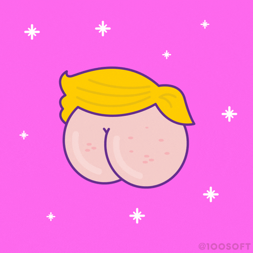 Cartoon Butt GIF by 100% Soft