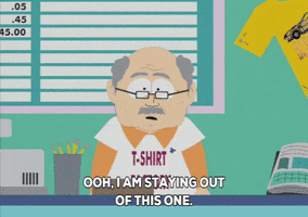 not talking go away GIF by South Park 