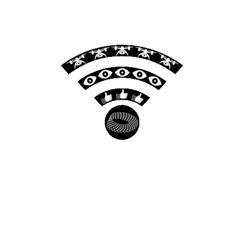 State Of Exception Radar Sticker by Desearch Repartment