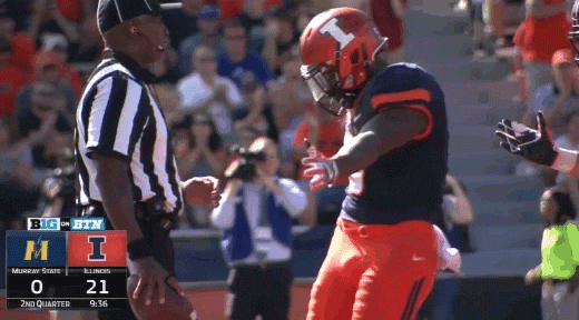 Dance Football GIF by Fighting Illini Athletics - Find & Share on GIPHY