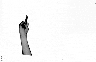 swearing black and white GIF by MEGAN X KATHRYN PURVES
